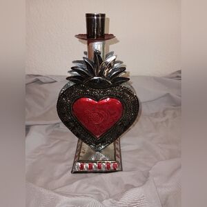 Sacred Heart Tin Candle holder